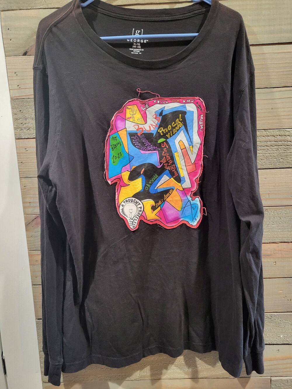 Art Basel 2021 Miami Beach A Thought Processed Designer XL Long Sleeve Shirt